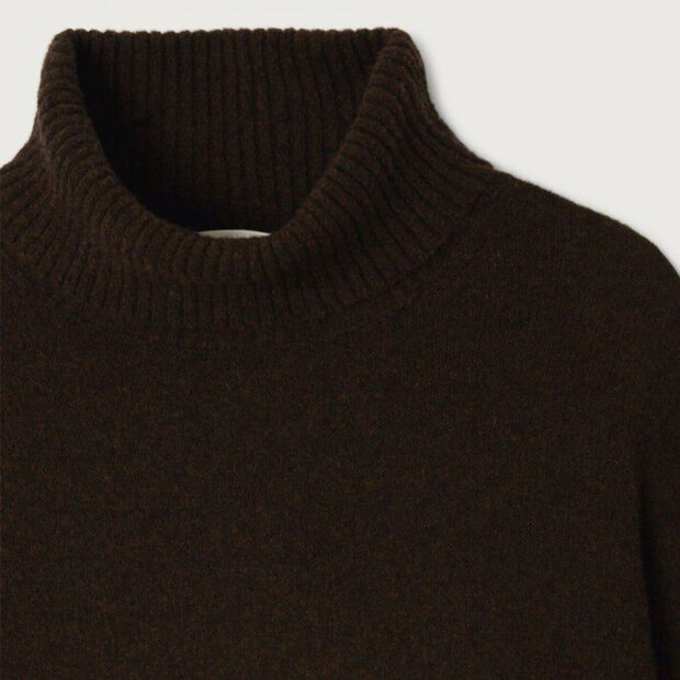 AMERICAN VINTAGE - OUITY SWEATER | CHOCO MELANGE