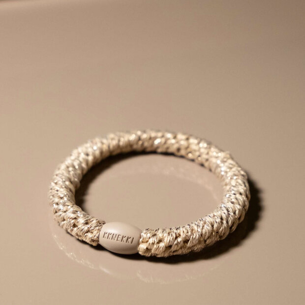 BON DEP - KKNEKKI HÅRELASTIK | BEIGE GLITTER