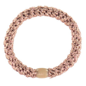 BON DEP - KKNEKKI HÅRELASTIK | DUSTY PINK GLITTER
