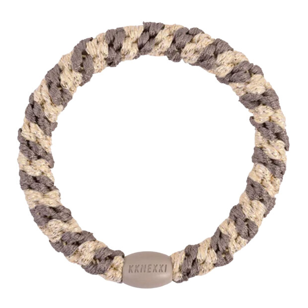 BON DEP - KKNEKKI HÅRELASTIK | MOLE-BEIGE GLITTER