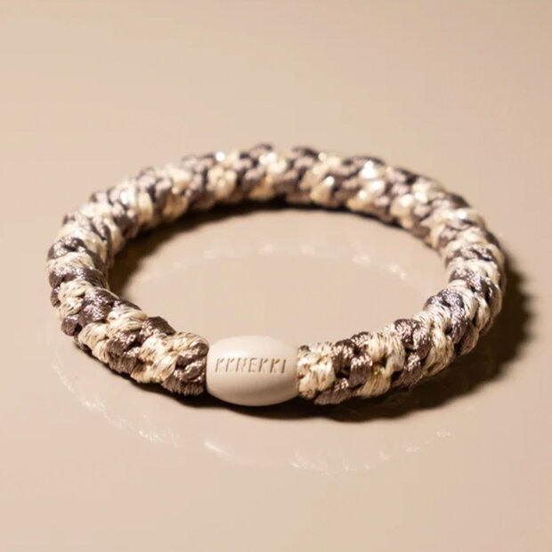 BON DEP - KKNEKKI HÅRELASTIK | MOLE-BEIGE GLITTER