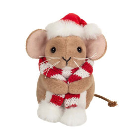 TEDDY HERMANN - JULEMUS M/HALSTØRKLÆDE 11CM