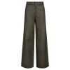 DEPECHE - BOA SKINDBUKSER WIDE LEG | KHAKI DEPECHE - BOA SKINDBUKSER WIDE LEG | KHAKI