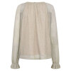 MOS MOSH - XIMENA GLAM V-NECK BLOUSE | MOURNING DOVE MOS MOSH - XIMENA GLAM V-NECK BLOUSE | MOURNING DOVE