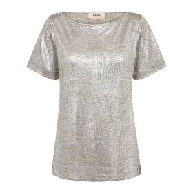 MOS MOSH - NIVA O-SS METALLIC TEE | SILVER