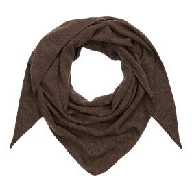 BTF CPH - GEORGINA PURE CASHMERE SCARF | DARK BROWN MELANGE