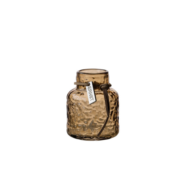 ERNST - VASE STRUKTUR AMBER | LAV