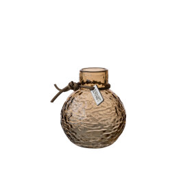 ERNST - VASE STRUKTUR AMBER | RUND ERNST - VASE STRUKTUR AMBER | RUND