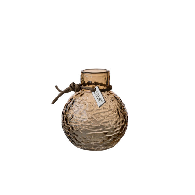 ERNST - VASE STRUKTUR AMBER | RUND