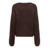 JDY - DINEA L/S ON MANDARIN CARDIGAN | CHOCOLATE BROWN