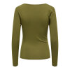 JDY - IRENA L/S WATERFALL TOP | DARK OLIVE