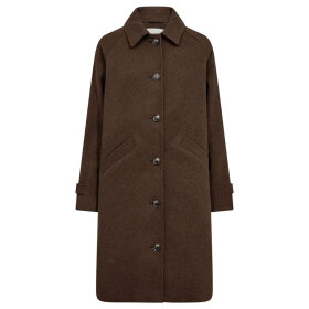BRUUN & STENGADE - YLVA REGULAR FIT COAT | BROWN