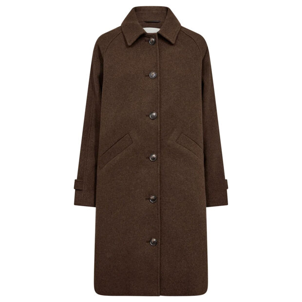 BRUUN & STENGADE - YLVA REGULAR FIT COAT | BROWN