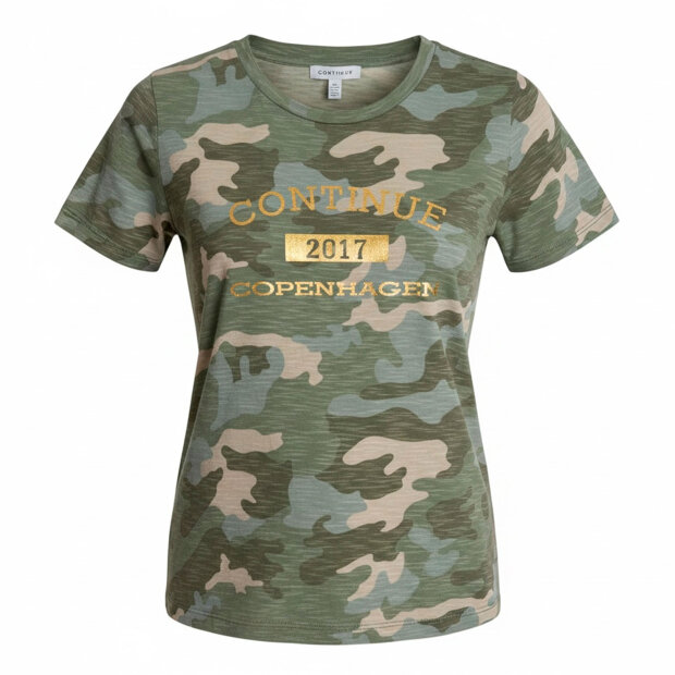 CONTINUE COPENHAGEN - DEA CAMOUFLAGE SS T-SHIRT | CAMOUFLAGE