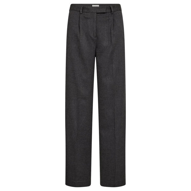 BRUUN & STENGADE - ELFRIDA REGULAR FIT SUIT PANTS | DARK GREY
