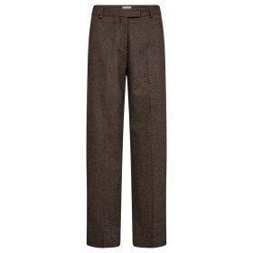 BRUUN & STENGADE - HEIKE REGULAR FIT SUIT PANTS | DARK BROWN