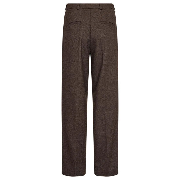 BRUUN & STENGADE - HEIKE REGULAR FIT SUIT PANTS | DARK BROWN