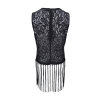 BLACK COLOUR - VEA FRILL TOP | BLACK