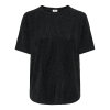 JDY - KIWI S/S O-NECK TOP | BLACK/GLITTER JDY - KIWI S/S O-NECK TOP | BLACK/GLITTER