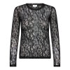 LEVETE ROOM - URINA 1 BLOUSE | BLACK COMBI LEVETE ROOM - URINA 1 BLOUSE | BLACK COMBI