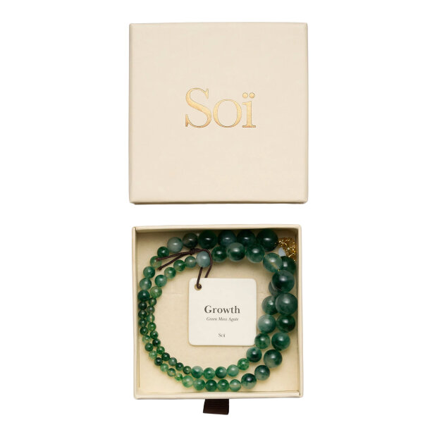 SOI - VERA NECKLACE | GREEN MOSS AGATE