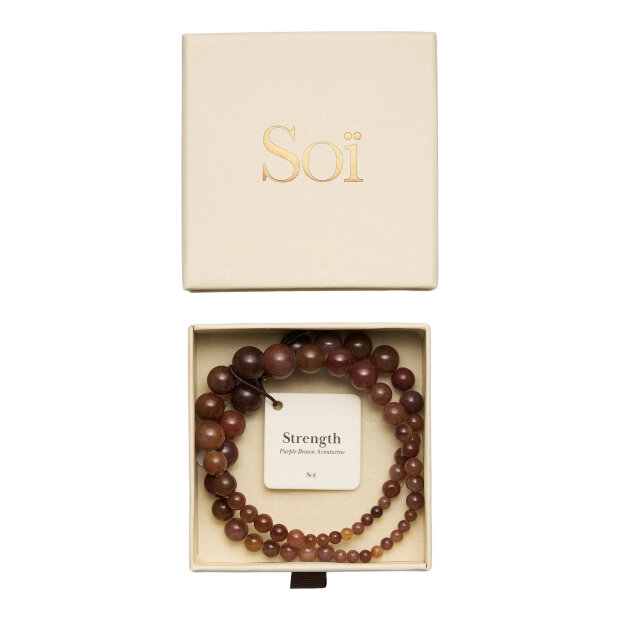 SOI - VERA NECKLACE | PURPLE BROWN AVENTURINE