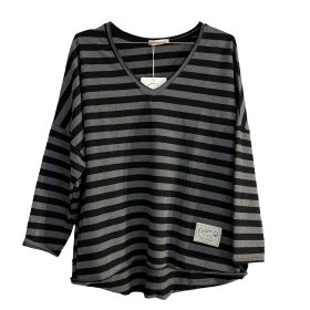 CABANA LIVING - GARDA BLUSE | GREY/BLACK