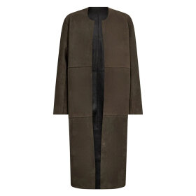 DEPECHE - ZITA 2 IN 1 JACKET | KHAKI/BLCK COMBI