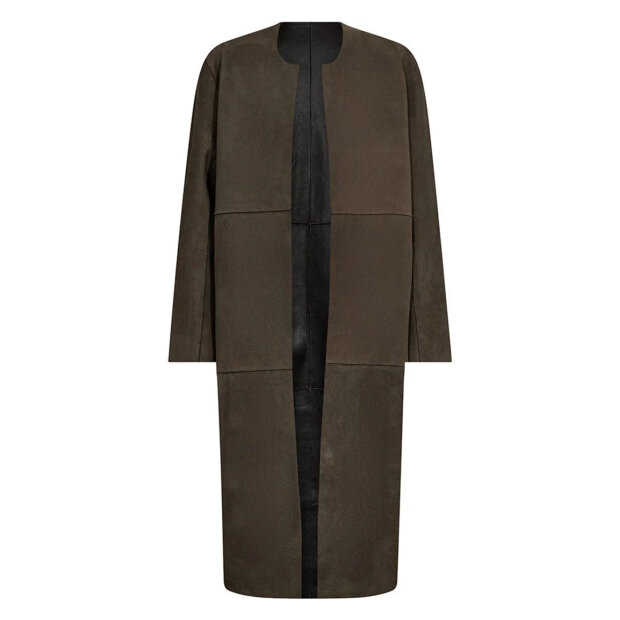 DEPECHE - ZITA 2 IN 1 JACKET | KHAKI/BLCK COMBI