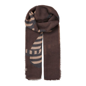 BECK SØNDERGAARD - RIBBON GAVA WOO SCARF | HOT FUDGE BROWN