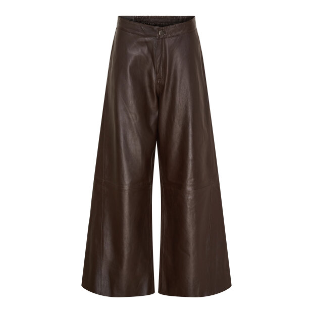 BTF CPH - EMBER LEATHER PANTS | DARK TRUFFLE