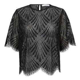 CO COUTURE - LETI LACE BLOUSE | BLACK CO COUTURE - LETI LACE BLOUSE | BLACK