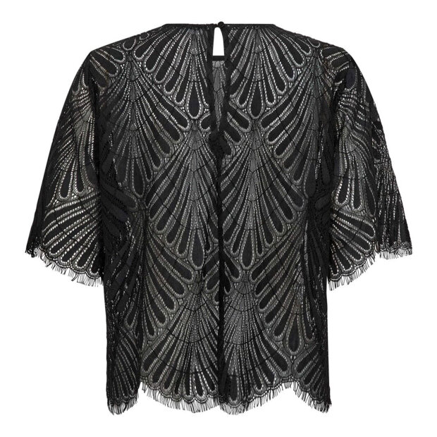 CO COUTURE - LETI LACE BLOUSE | BLACK
