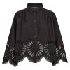 CO COUTURE - MELISE EMB. LS SHIRT | BLACK CO COUTURE - MELISE EMB. LS SHIRT | BLACK