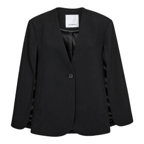 CO COUTURE - VOLA CAPE BUTTON BLAZER | BLACK