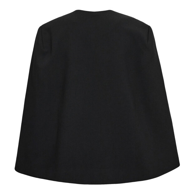 CO COUTURE - VOLA CAPE BUTTON BLAZER | BLACK