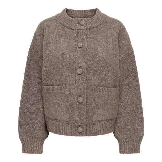 JDY - KIMIE LIFE L/S ON JACKET CARDIGAN | MULCH