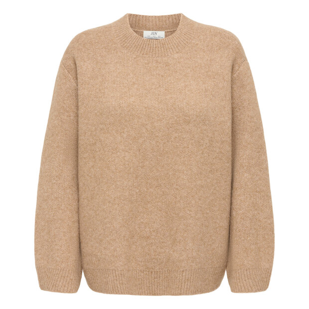 JDY - KIMIE LIFE L/S OVERSIZE PULLOVER | CAMEL