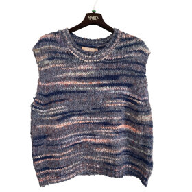 MARTA DU CHATEAU - AMARYLLIS KNIT VEST | BLUE