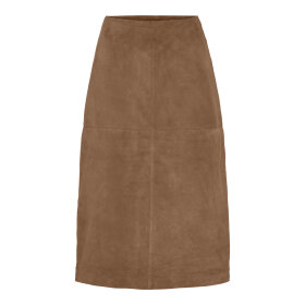 BTF CPH - MIRANDS SUEDE SKIRT | NUDE BROWN