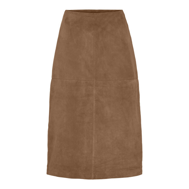 BTF CPH - MIRANDS SUEDE SKIRT | NUDE BROWN