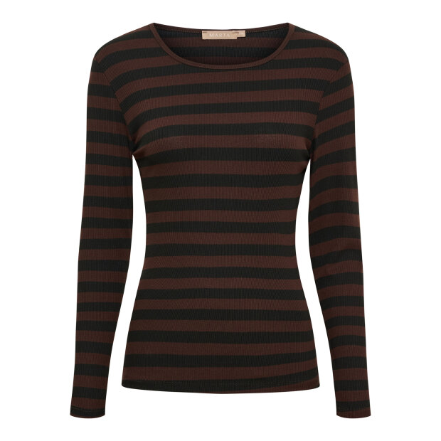 MARTA DU CHATEAU - BEGONIA LS TEE | BLACK/MORO