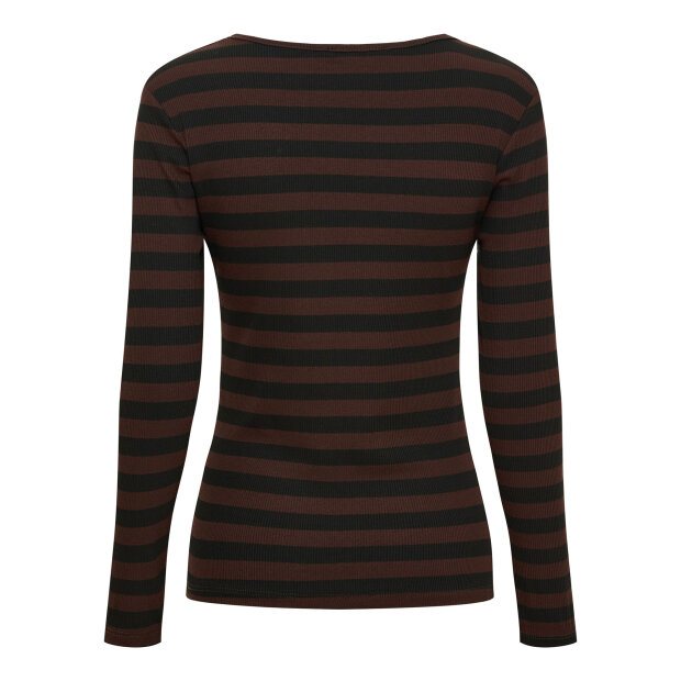 MARTA DU CHATEAU - BEGONIA LS TEE | BLACK/MORO
