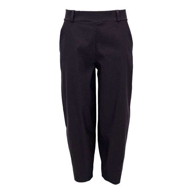 BLACK COLOUR - BEVERLY BARREL PANTS | BLACK