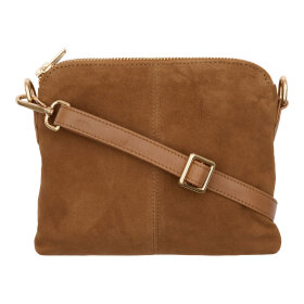 BTF CPH - ARIANA SUEDE BAG | CARAMEL W/LIGHT GOLD