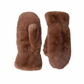 BLACK COLOUR - BLAZE SOFT MITTENS | ESPRESSO