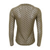 BLACK COLOUR - JENNIE DOTTED MESH BLOUSE | ARMY BLACK COLOUR - JENNIE DOTTED MESH BLOUSE | ARMY