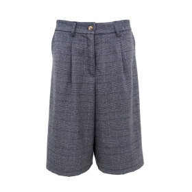BLACK COLOUR - LUCIANO PLEATED JORTS | DK. GREY BLACK COLOUR - LUCIANO PLEATED JORTS | DK. GREY