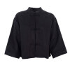 BLACK COLOUR - MOON SHIRT BLOUSE | BLACK BLACK COLOUR - MOON SHIRT BLOUSE | BLACK