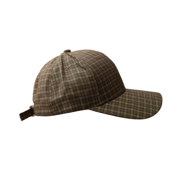 BLACK COLOUR - ZIGGA CHECKED CAP | ARMY